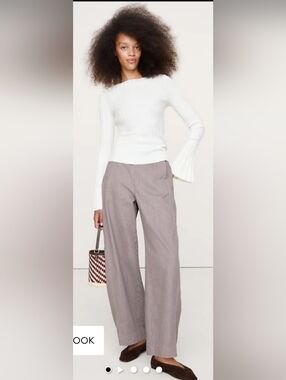 Banana Republic High-Rise Utility Barrel Pant 8 Tall